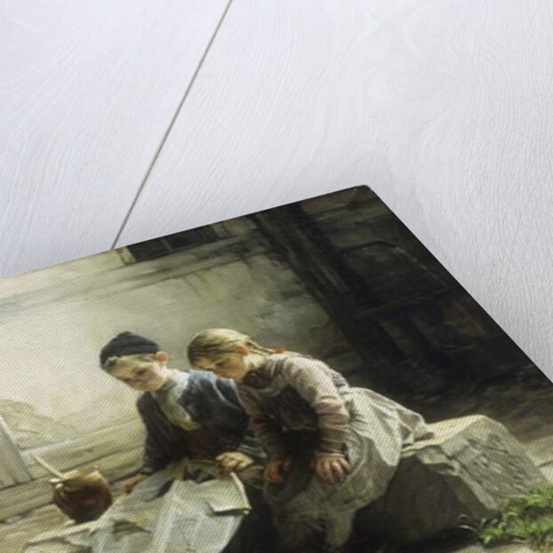 Repairing the Kite, 1895 by Gustav Igler