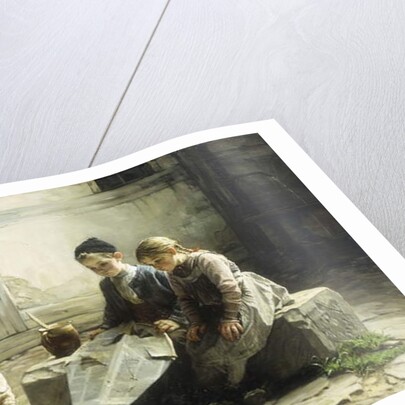 Repairing the Kite, 1895 by Gustav Igler