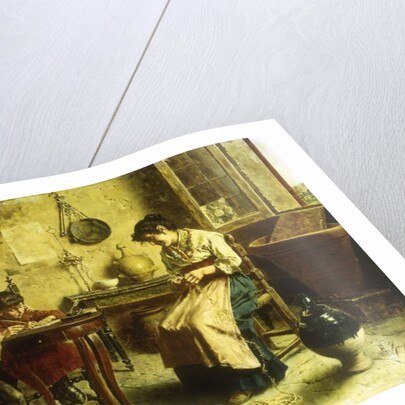 The Writing Lesson by Eugenio Zampighi