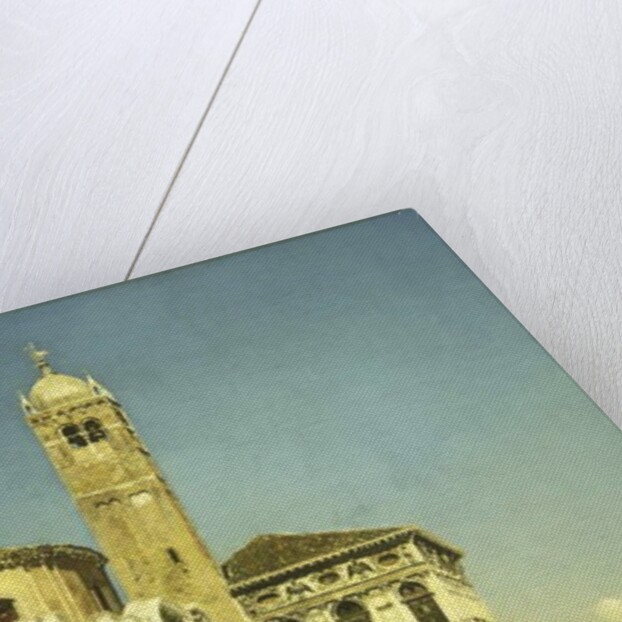 A Venetian Canal Scene by Martin Rico y Ortega