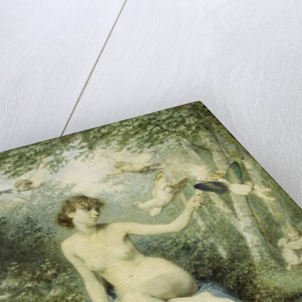 Nymph driving Love away with a Torch by Victor Florence Pollet