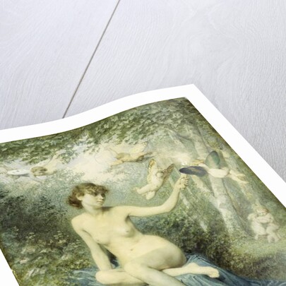 Nymph driving Love away with a Torch by Victor Florence Pollet