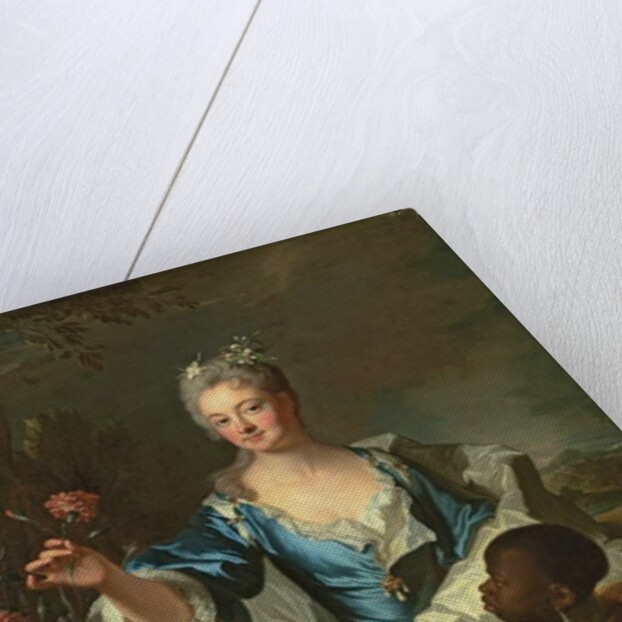 Portrait of Hyacinthe-Sophie de Beschanel-Nointel, Marquise de Louville by Hyacinthe Francois Rigaud