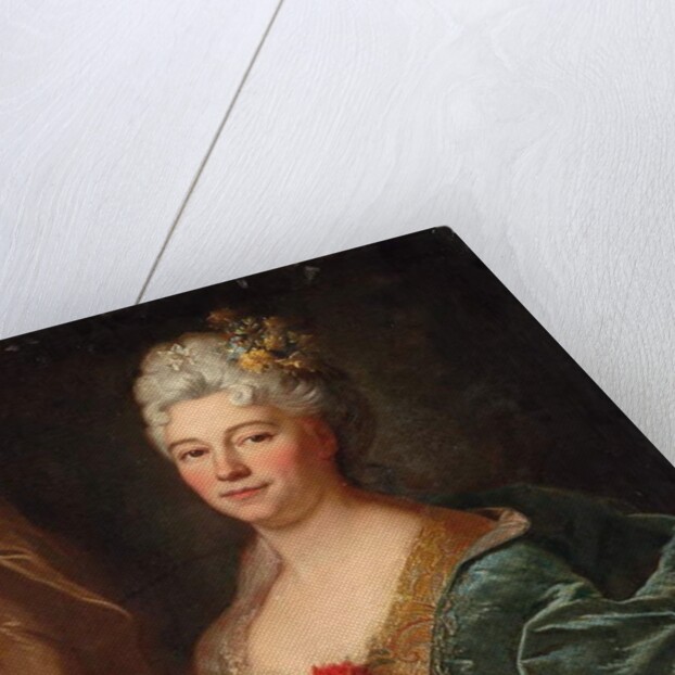 Portrait of the Marquise de la Mesangere, nee Marguerite de Rambouillet by Hyacinthe Francois Rigaud