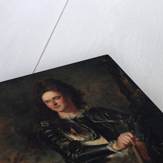 Portrait of the Comte d'Evreux, with a marshal's baton and the sash of the Order of the Saint Esprit by Hyacinthe Rigaud