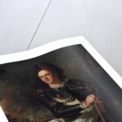 Portrait of the Comte d'Evreux, with a marshal's baton and the sash of the Order of the Saint Esprit by Hyacinthe Rigaud