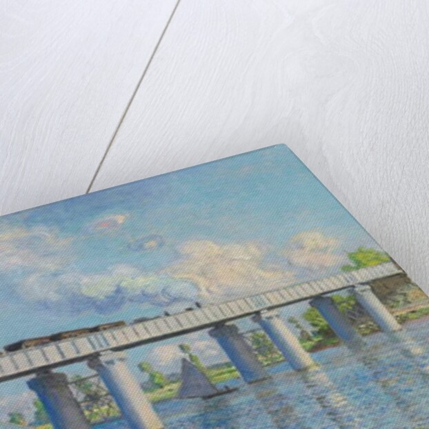 Railway Bridge at Argenteuil, 1873 by Claude Monet