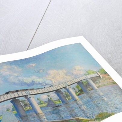 Railway Bridge at Argenteuil, 1873 by Claude Monet