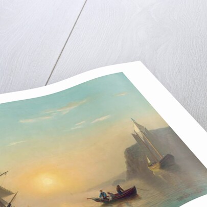 Sunset Calm in the Bay of Fundy, c.1860 by William Bradford