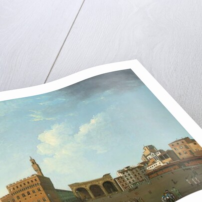 View of the Piazza della Signoria, Florence by Thomas Patch