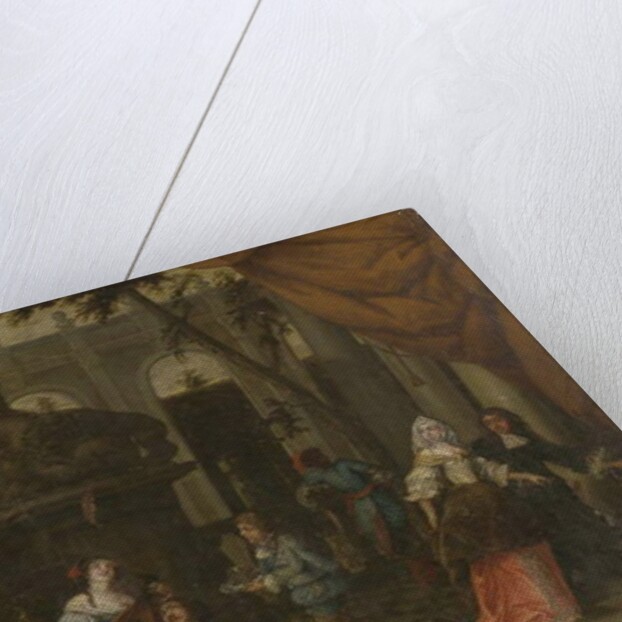 Elegant company on a terrace, 1669 by Hieronymus Janssens