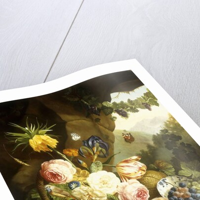 Still life with assorted flowers by Josef Holstayn