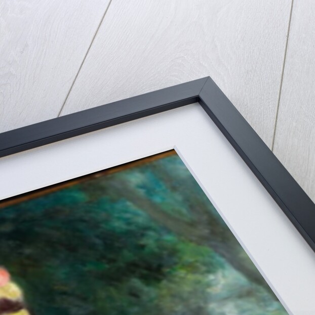 Woman with a parasol seated in the garden, 1872 by Pierre Auguste Renoir