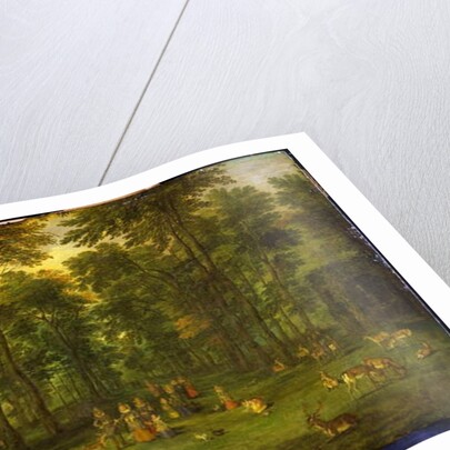 Archduke Albrecht VII of Austria and Archduchess Isabella Clara Eugenia walking in the park of the royal castle in Brussels, 1621 by Jan the Younger Brueghel