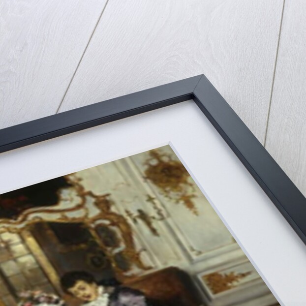 The Interrupted Proposal, 1889 by Leopold Schmutzler