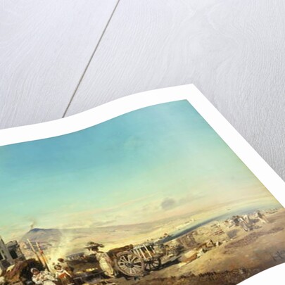 A Neopolitan Village with Vesuvius in the Distance, 1889 by Robert Alott