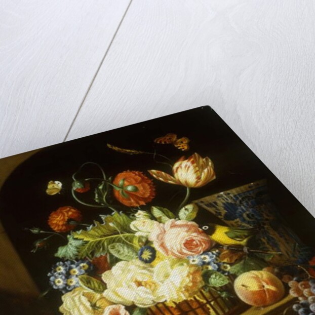 Still life with assorted flowers by Josef Holstayn