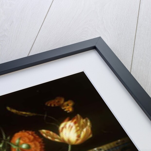 Still life with assorted flowers by Josef Holstayn