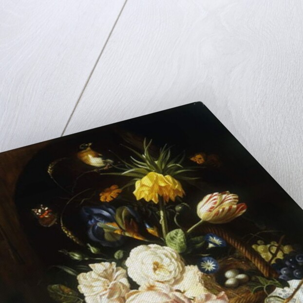 Still life with assorted flowers by Josef Holstayn