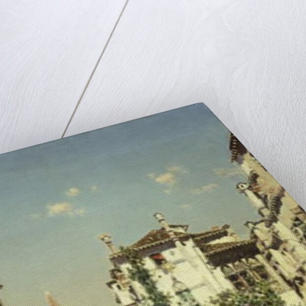 A Venetian Canal Scene by Martin Rico y Ortega