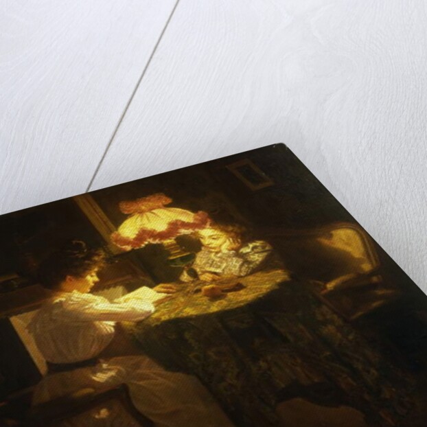 Lamplight, 1908 by Jules Emile Crochet