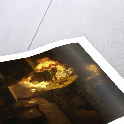 Lamplight, 1908 by Jules Emile Crochet