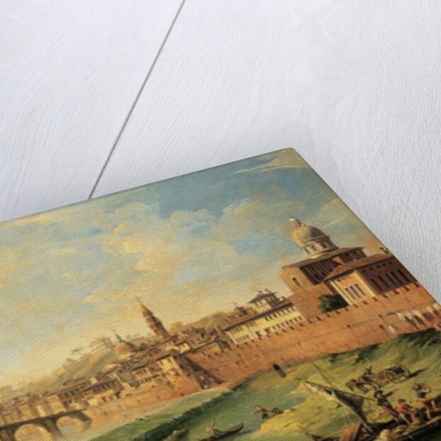 View of the Arno and the Ponte Alla Carraia by Giuseppe Zocchi