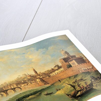 View of the Arno and the Ponte Alla Carraia by Giuseppe Zocchi