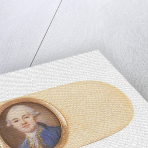 A gentleman, said to be Sir Robert Ainslie, Bt., set into the lid of a box by French School