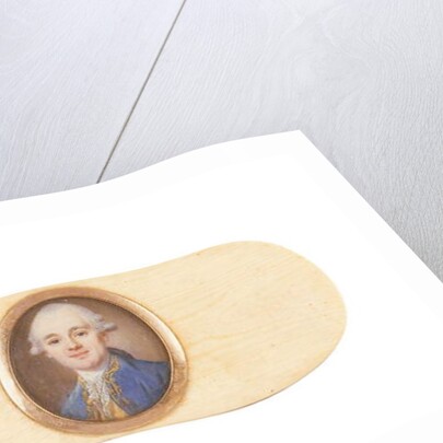 A gentleman, said to be Sir Robert Ainslie, Bt., set into the lid of a box by French School