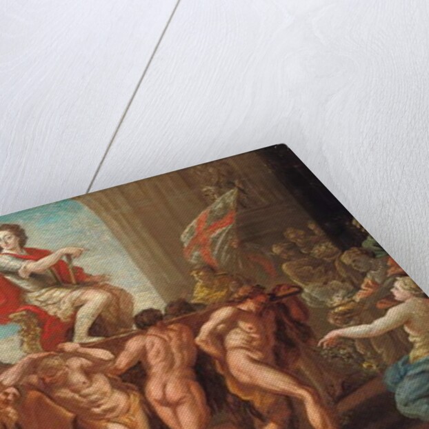 Sketch for a mural in St. George's Hall, Windsor Castle, showing King William III Enthroned in Glory by Antonio Verrio