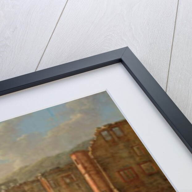 Capriccio view of the ruins of Heidelberg Castle by Johann Martin von Rohden