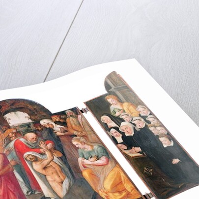 Triptych: detail of the scene the Raising of Lazarus by Frans I Pourbus