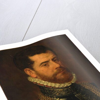 Portrait of a gentleman, with the monogram of Don Gaspar de Haro y Guzman by Frans I (attr. to) Pourbus