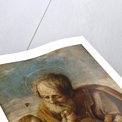Joseph and the Christ Child in his arms by Guido Reni