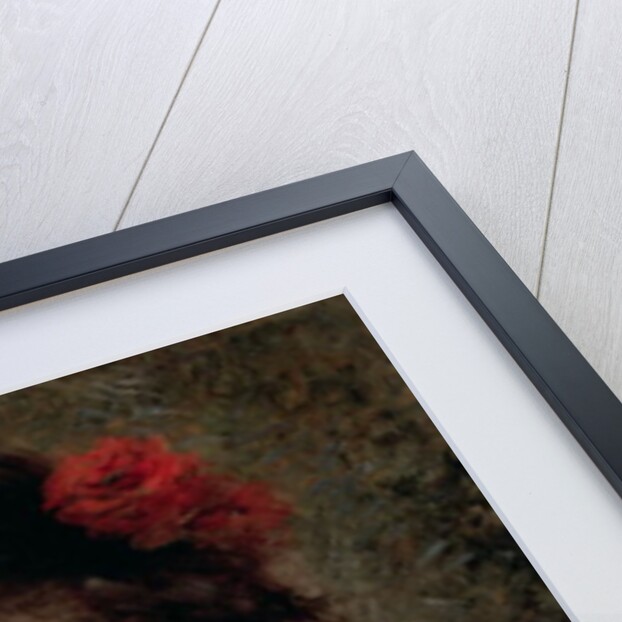 Woman with a rose in her hair by Pierre Auguste Renoir