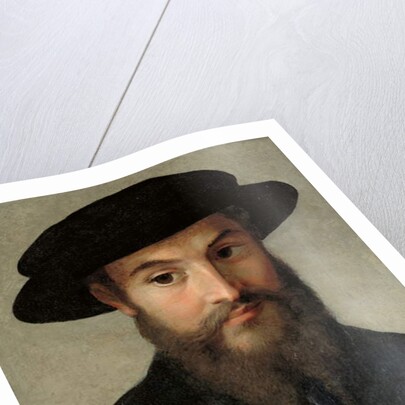 Portrait of a bearded man by Parmigianino