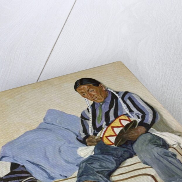 A Singing Indian by Walter Ufer