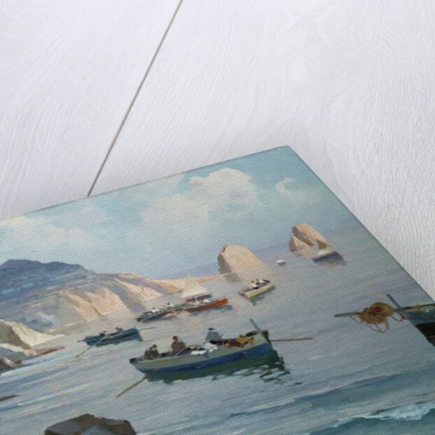 Boats in a Rocky Cove by Edward Henry Potthast