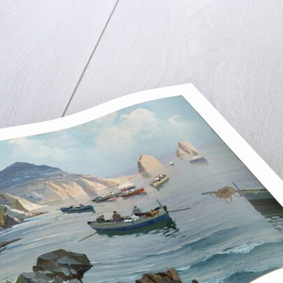 Boats in a Rocky Cove by Edward Henry Potthast