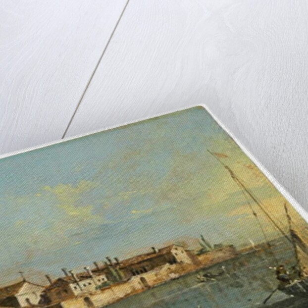 The Island of Lazzaretto Vecchio, Venice by Francesco Guardi