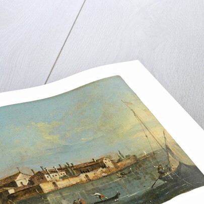 The Island of Lazzaretto Vecchio, Venice by Francesco Guardi