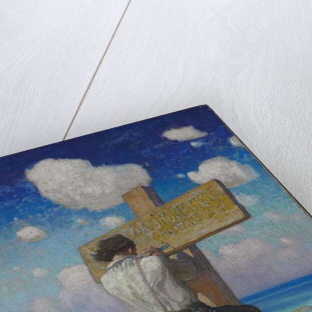 --and making it into a great cross, I set it up on the shore where I first..., 1920 by Newell Convers Wyeth