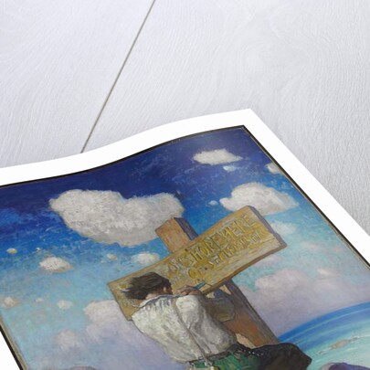 --and making it into a great cross, I set it up on the shore where I first..., 1920 by Newell Convers Wyeth