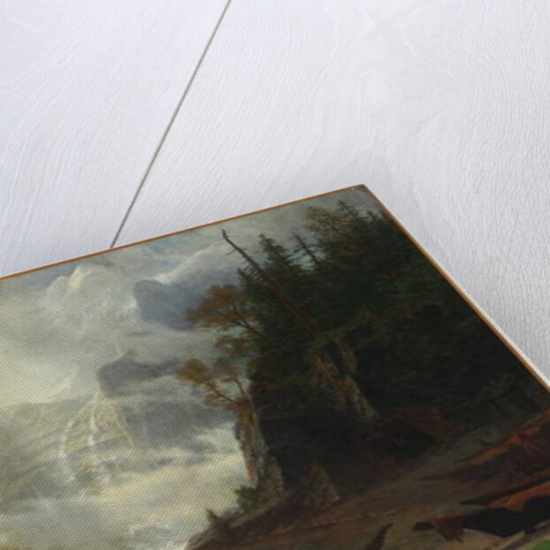 Island in the Lake by Albert Bierstadt