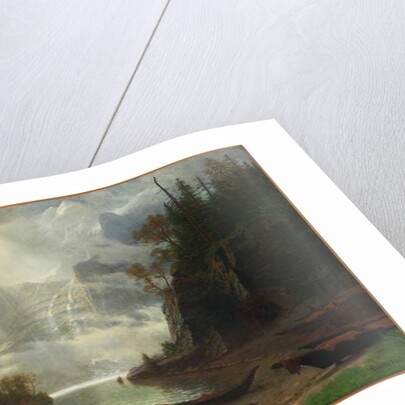 Island in the Lake by Albert Bierstadt