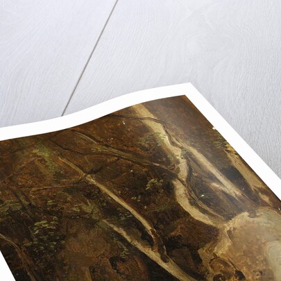 At Civita Castellana, Wooded Rocks, 1825-28 by Jean Baptiste Camille Corot