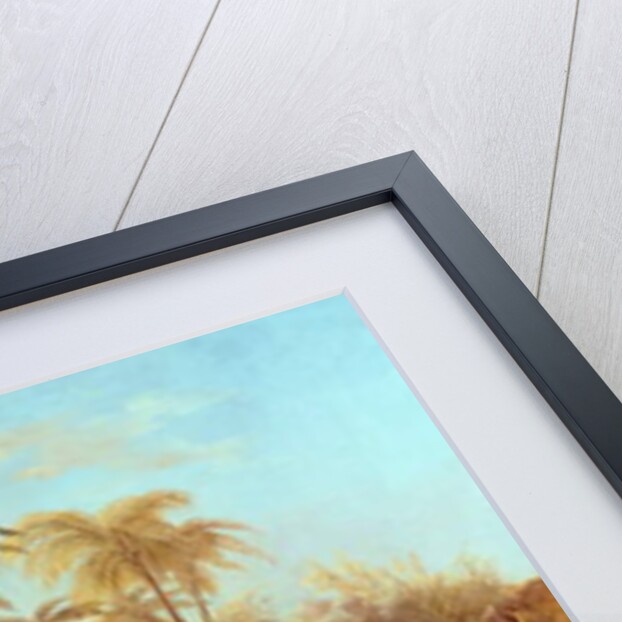 A British Surveying Ship in the South Pacific Greeted by Islanders in Outrigger Canoes, c.1840 by John Wilson Carmichael