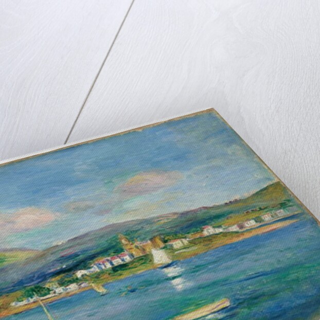 Port de pêche, Vue de Fontarabie depuis Hendaye, 1895 by Pierre Auguste Renoir