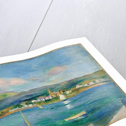 Port de pêche, Vue de Fontarabie depuis Hendaye, 1895 by Pierre Auguste Renoir